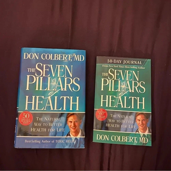 BUNDLED hardcover book & journal: The Seven Pillars of Health, Don Colbert, MD - Picture 2 of 9
